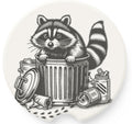 Raccoon Car Coaster: Soapstone Auto Accessory for Nature Lovers