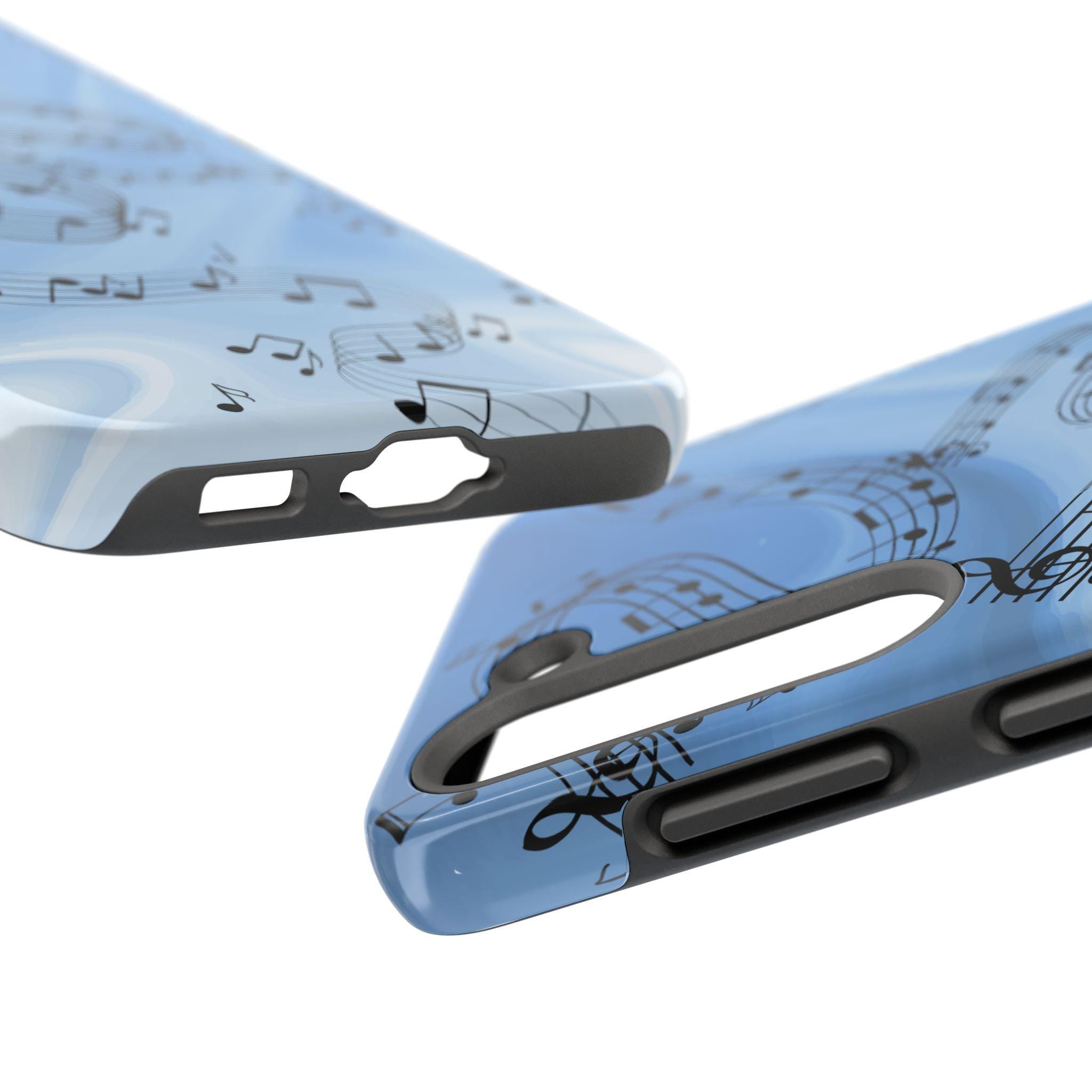 Blue Musical Notes Samsung Galaxy Phone Case | Music Note Design