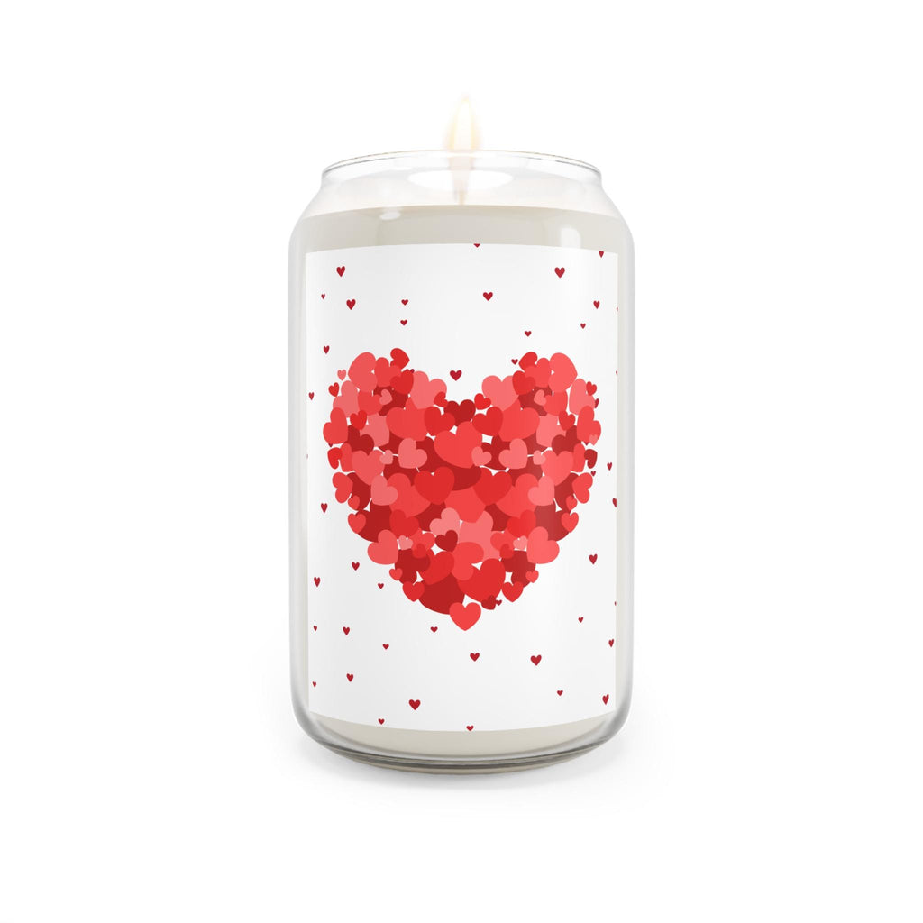 Red Heart Confetti Candle | Soy Candle