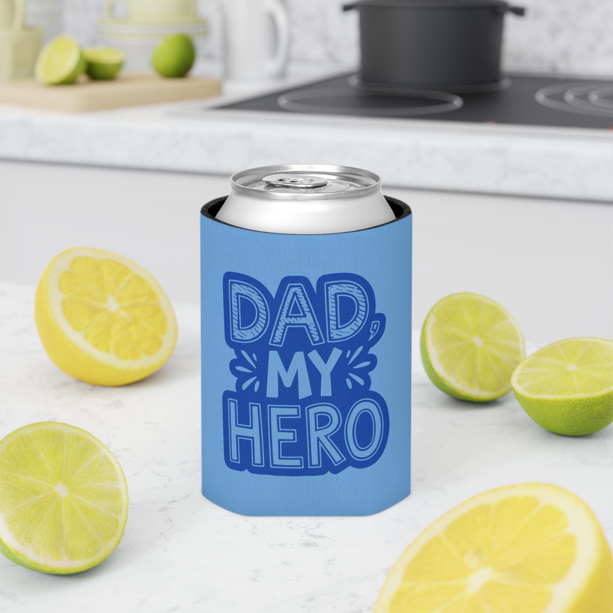 Dad My Hero Can Cooler: Father's Day BBQ Drink Sleeve