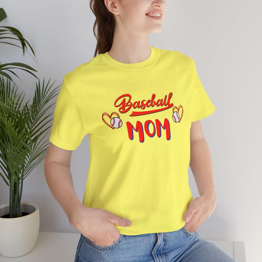 Baseball Mom T-Shirt: Soft Cotton Jersey Tee for Game Days