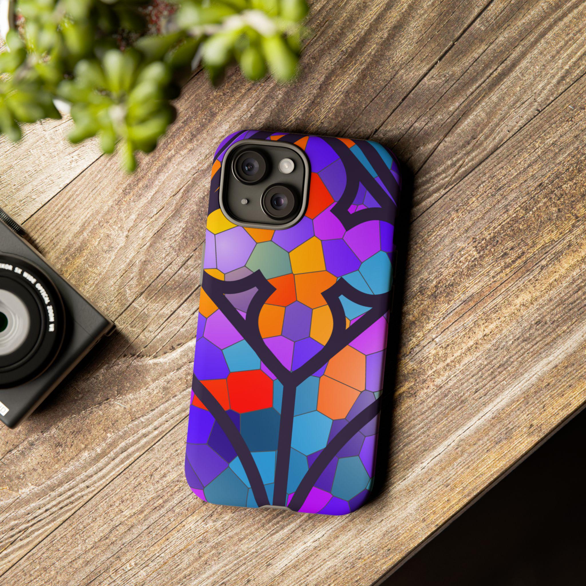 Stained Glass iPhone Case | Faux Stained Glass Phone Cover
