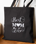 Best Mom Ever Cotton Canvas Tote Bag, Mother's Day Gift, Stylish Grocery Bag, eco-friendly Carryall, Personalized Gift for Moms