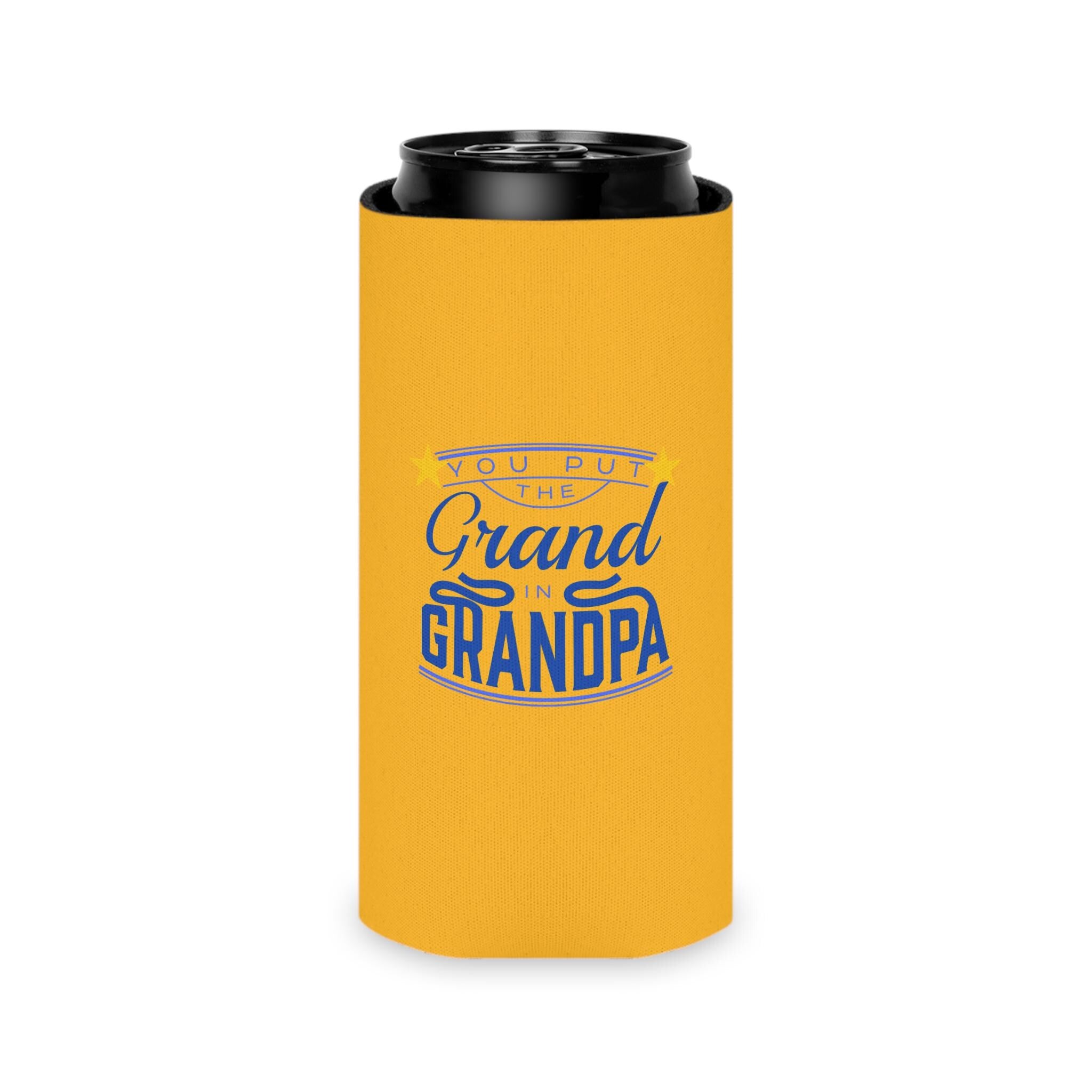 Can Cooler for Grandpa, Funny Gift for Grandfather, Outdoor BBQ Accessory, Party Favor, Beer Sleeve, Can Insulation