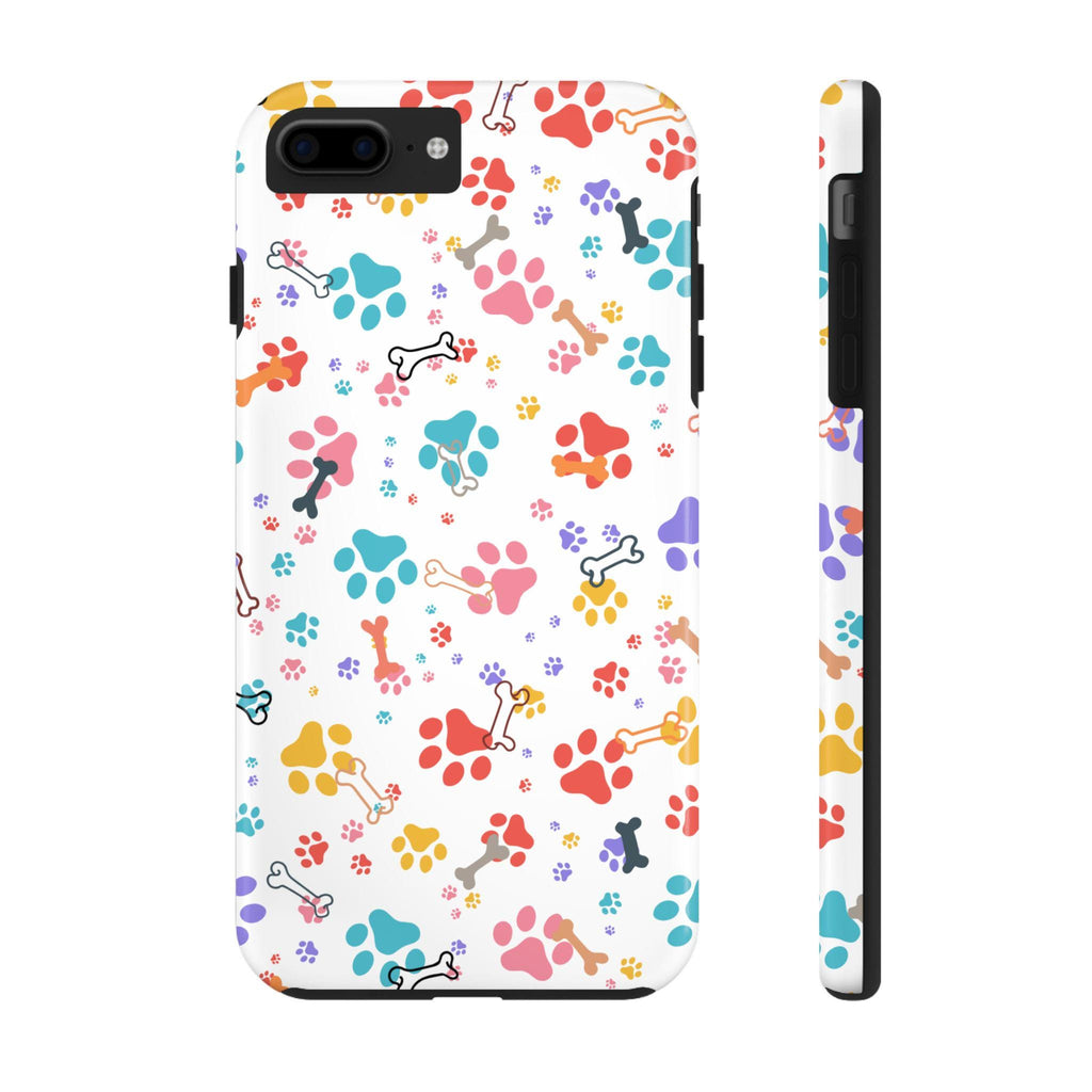Dog Paw Print iPhone Case: Shock Absorbent