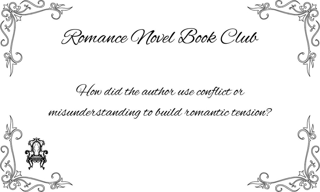 Romance Novel Book Club Conversation Cards, Talking Points to Assist Book Club Members