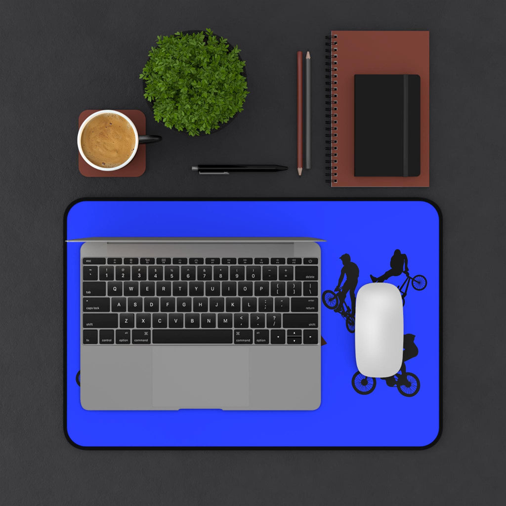 BMX Desk Mat: Colorful Cycling Gift for Gamers & Creatives