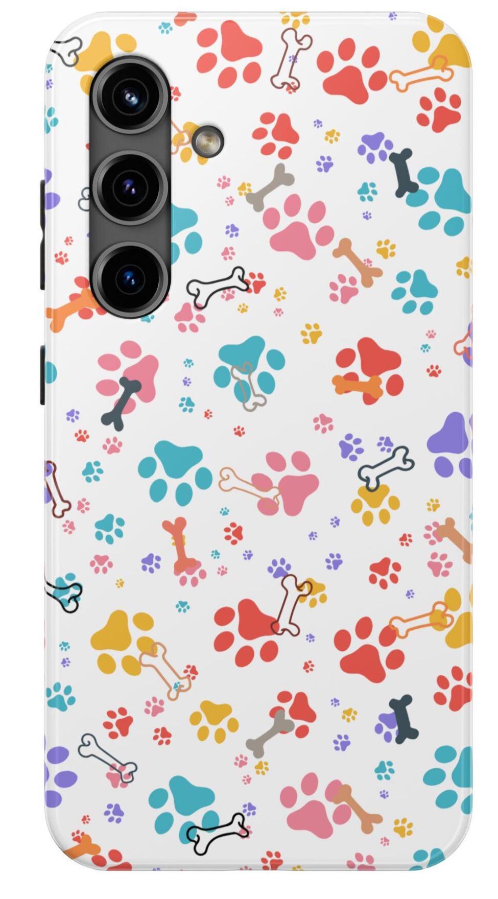 Cute Pet-Themed Tough Samsung Phone Cases for Animal Lovers, Dog Owner Gift, Pet Adoption Awareness, Fun & Colorful Design