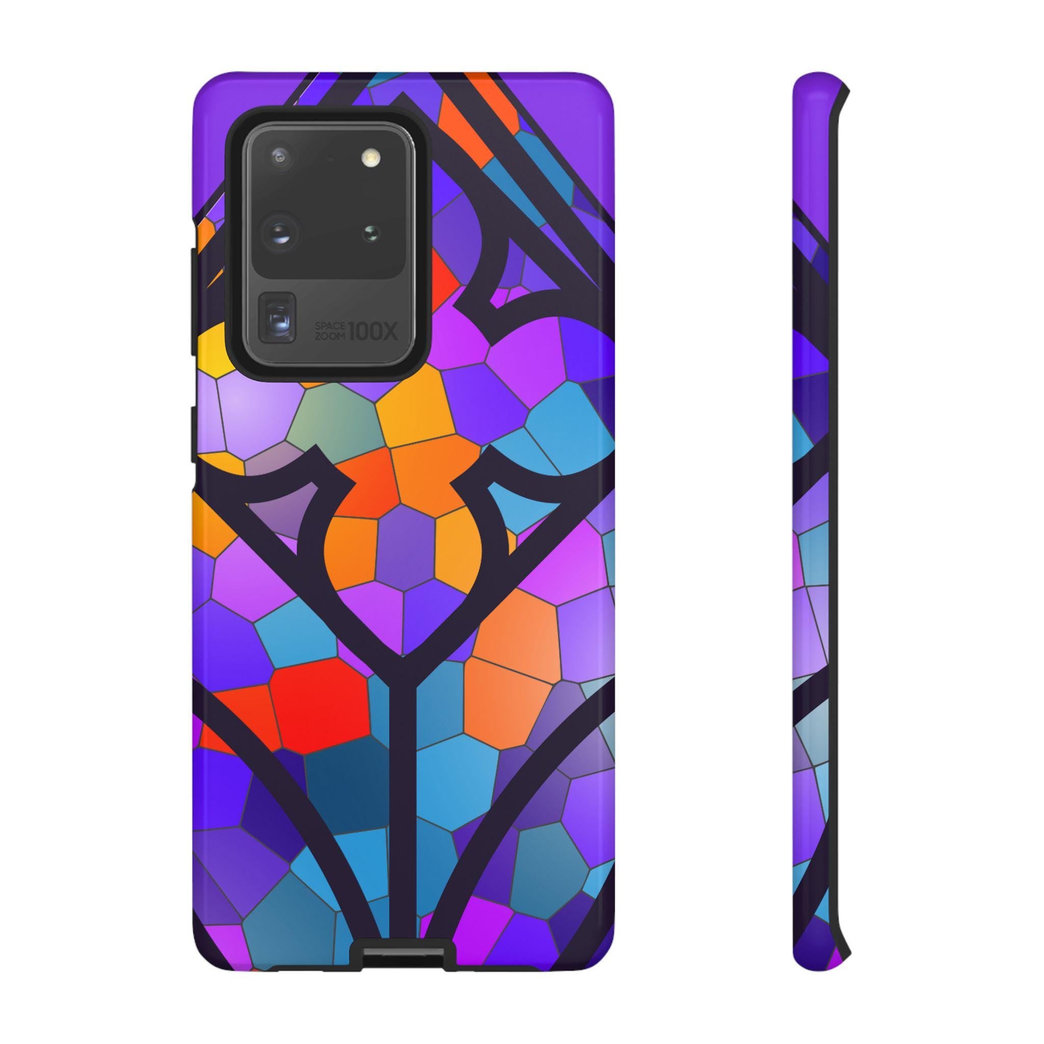 Faux Stained Glass Phone Case Samsung Galaxy | Google Pixel