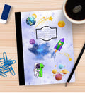 Outer Space Composition Notebook Cover and Sticker (Digital Download)