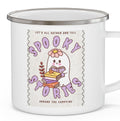 Spooky Stories Enamel Camping Mug: Cozy Bonfire Cup