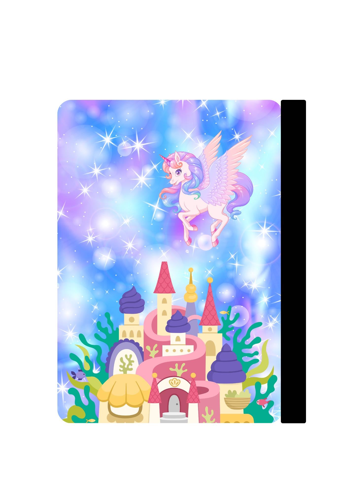Princess Unicorn Composition Notebook Sticker Cover