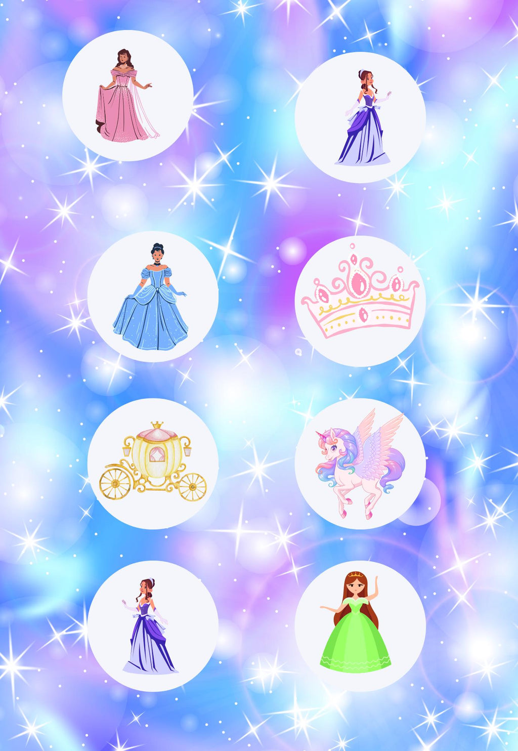 Princess Unicorn Composition Notebook Sticker Cover