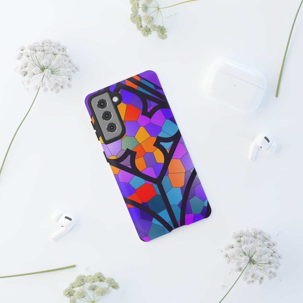 Faux Stained Glass Phone Case Samsung Galaxy | Google Pixel