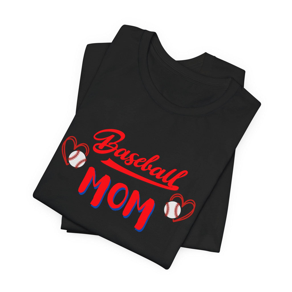 Baseball Mom T-Shirt: Soft Cotton Jersey Tee for Game Days