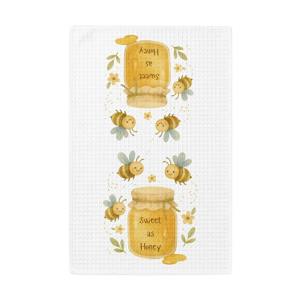 Sweet as Honey bees towel | Waffle Weave Kitchen Hand Towel