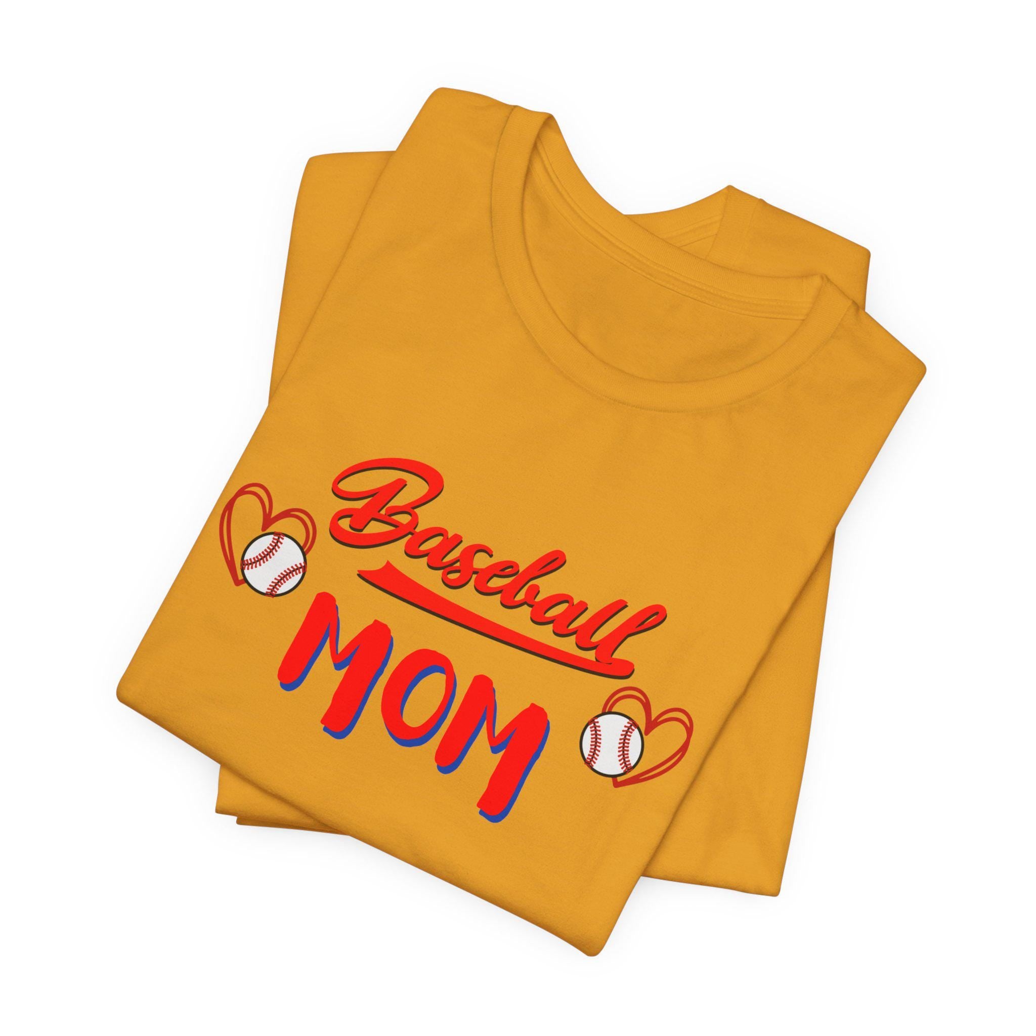 Baseball Mom T-Shirt: Soft Cotton Jersey Tee for Game Days