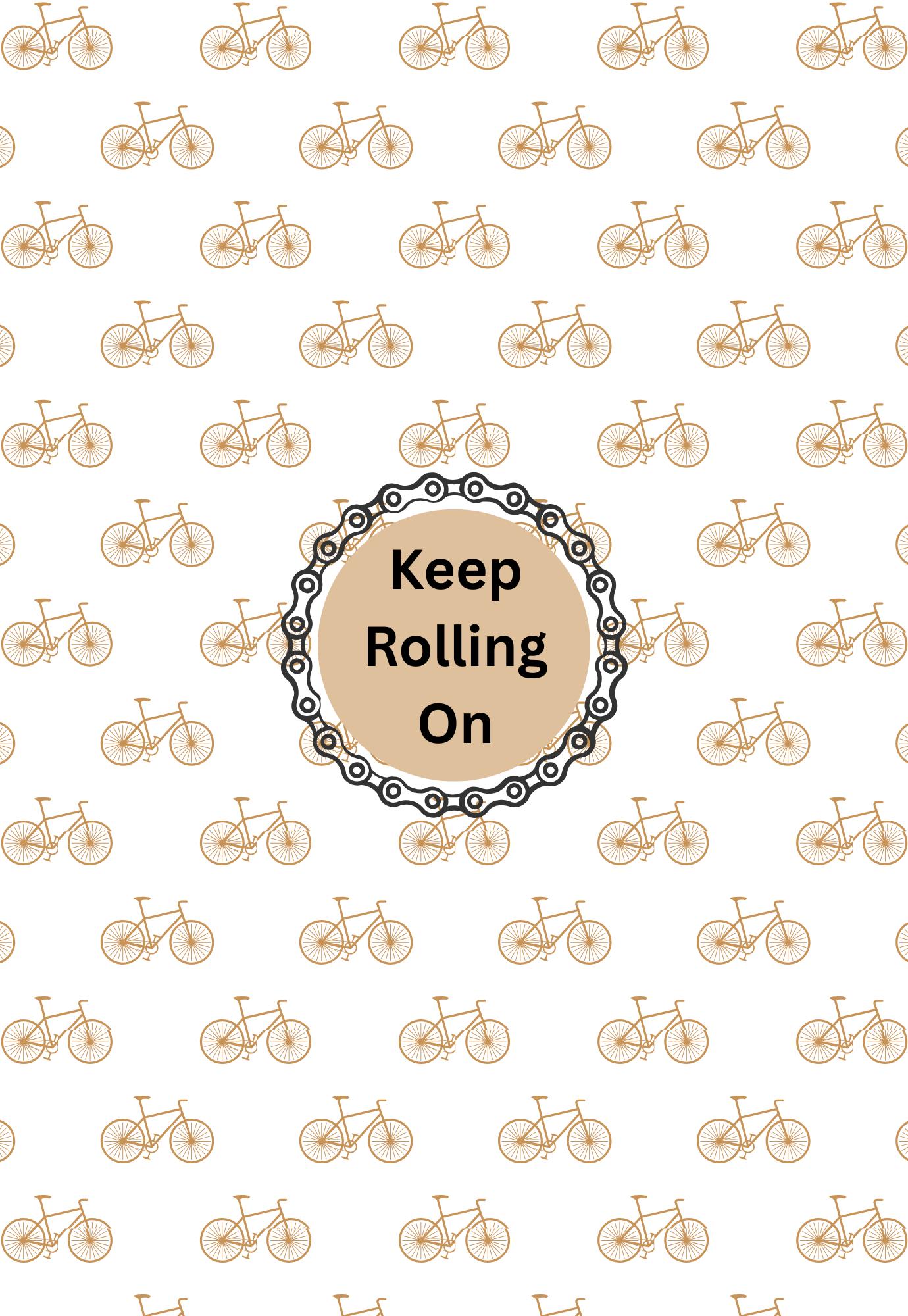 Bicycle Notebook Cover and Sticker Set: Bike Lover Gift (Digital Download)