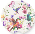Floral Hummingbird Car Coaster: Soapstone Drink Holder, Nature Lover Gift