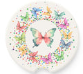 Butterfly Soapstone Car Coaster: Floral Home Decor, Birthday Gift