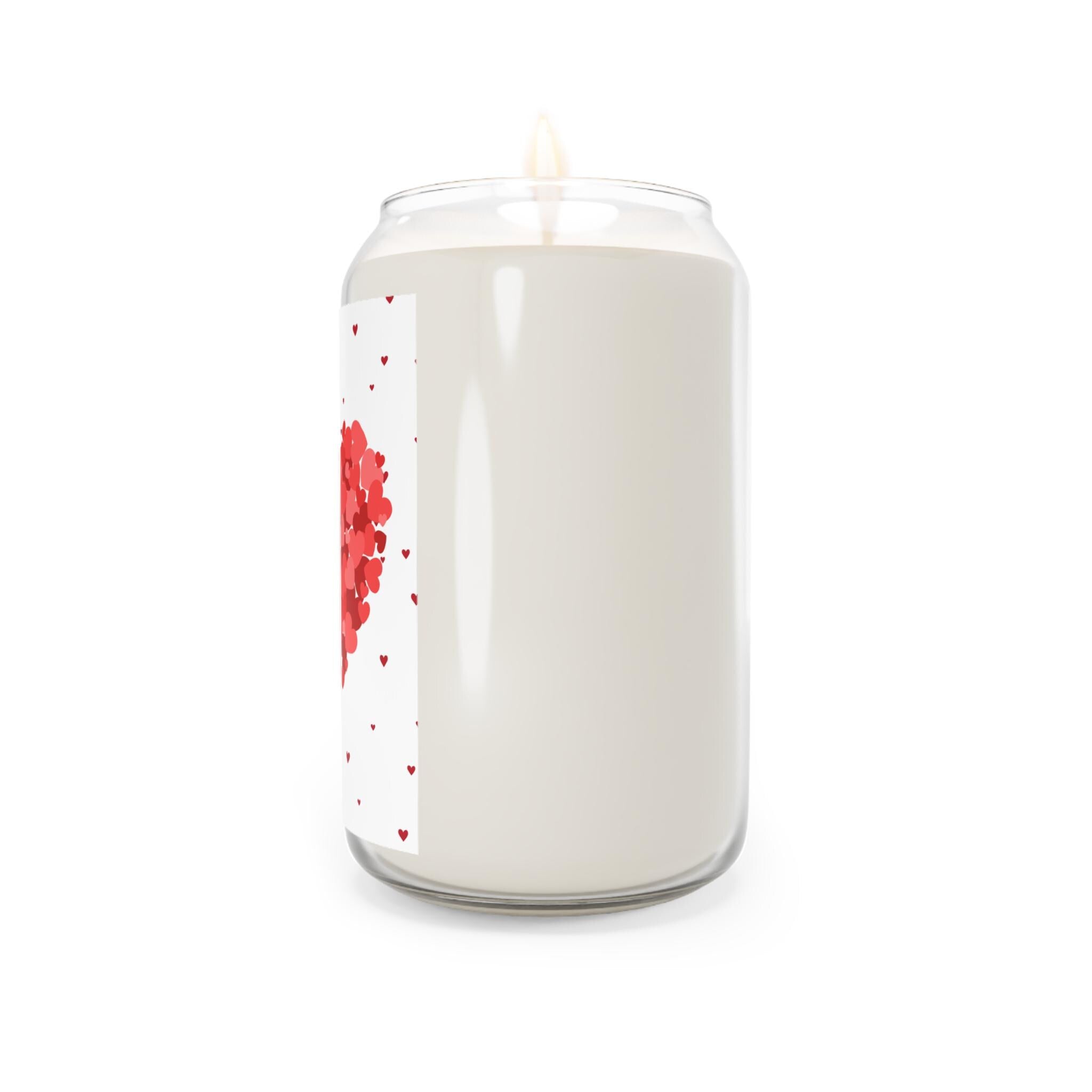 Red Heart Confetti Candle | Soy Candle