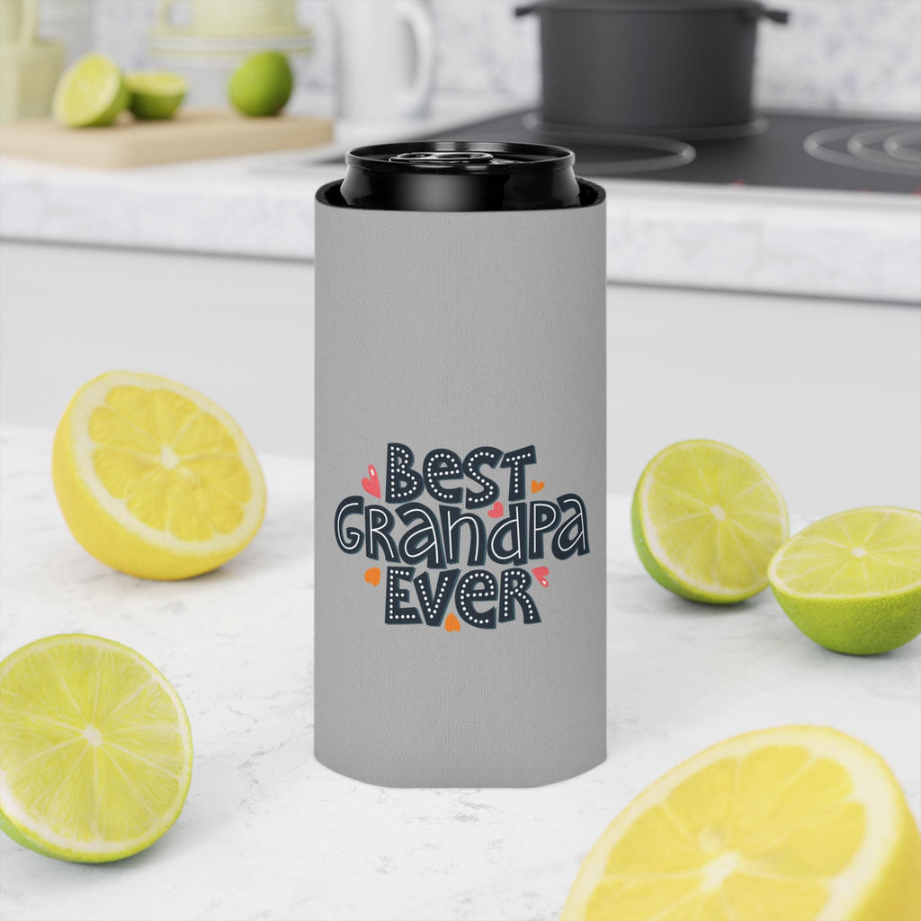 Best Grandpa Ever Can Cooler, Perfect Gift for Father's Day, Grandpa Birthday, BBQ Party, Family Gatherings, Cute Beverage Holder