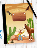Cowboy Bundle Composition Notebook Cover, Sticker, School Supplies, Composition Note Pad, Digital Download, Western Theme