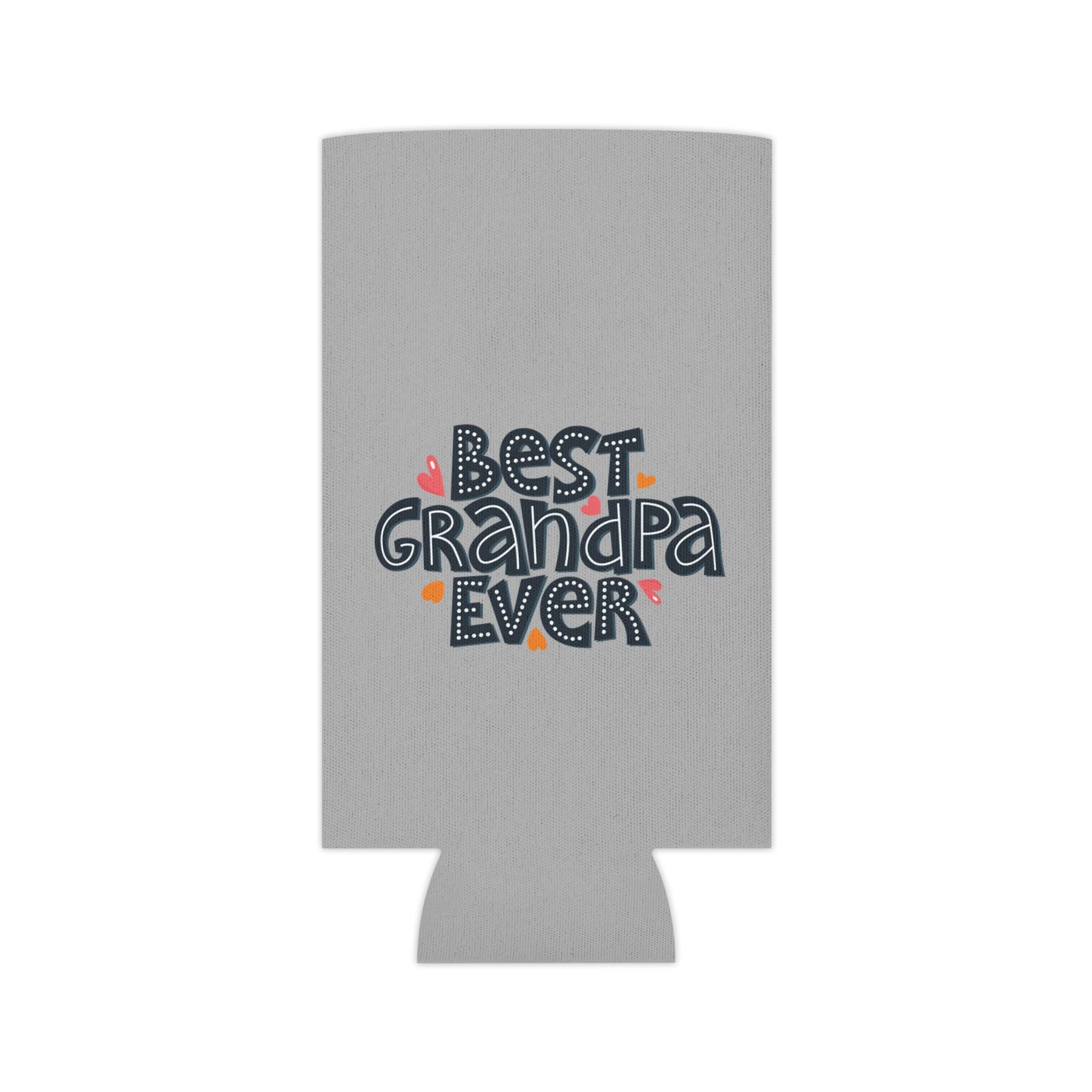 Best Grandpa Ever Can Cooler, Perfect Gift for Father's Day, Grandpa Birthday, BBQ Party, Family Gatherings, Cute Beverage Holder