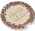 Coffee Soapstone Car Coaster: Absorbent Cup Holder Decor