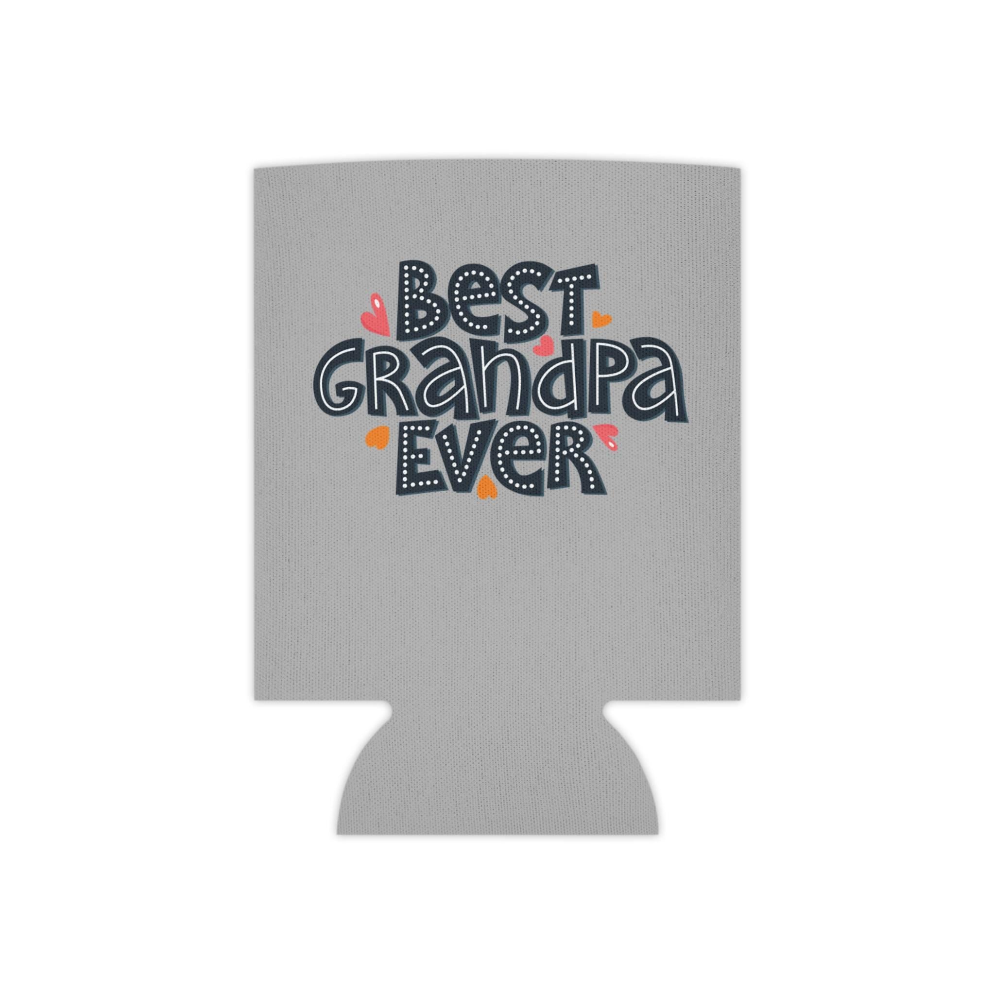 Best Grandpa Ever Can Cooler, Perfect Gift for Father's Day, Grandpa Birthday, BBQ Party, Family Gatherings, Cute Beverage Holder