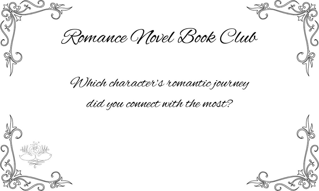 Romance Novel Book Club Conversation Cards, Talking Points to Assist Book Club Members