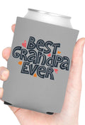 Best Grandpa Ever Can Cooler, Perfect Gift for Father's Day, Grandpa Birthday, BBQ Party, Family Gatherings, Cute Beverage Holder