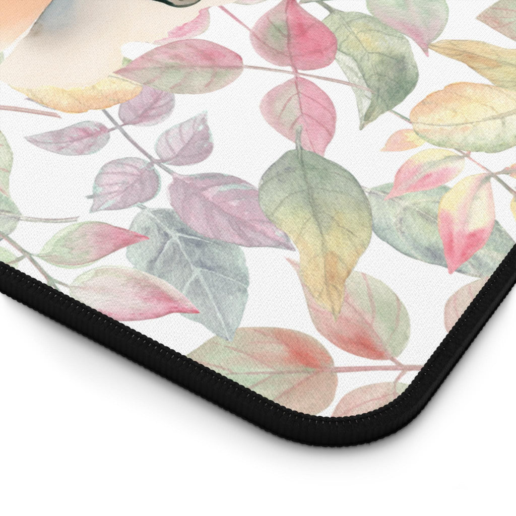 Floral Horse Desk Mat: Equestrian Home Office Decor