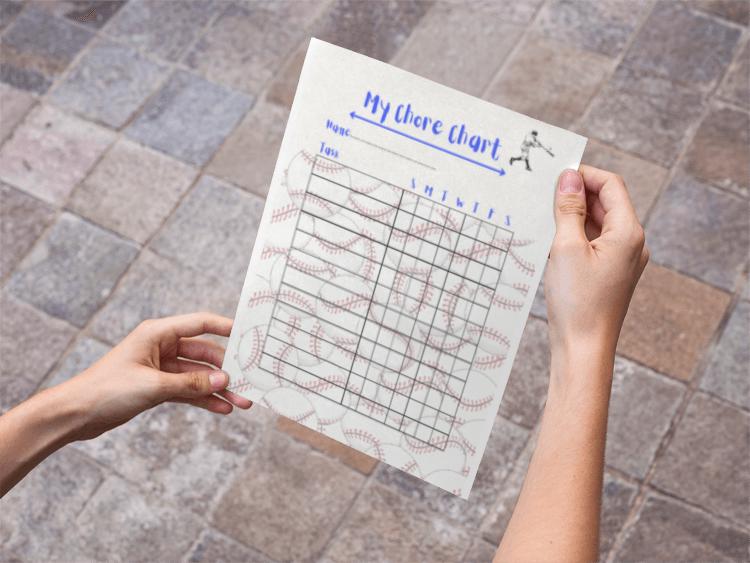 Baseball Chore Chart: Daily Task Tracker (PDF Download)