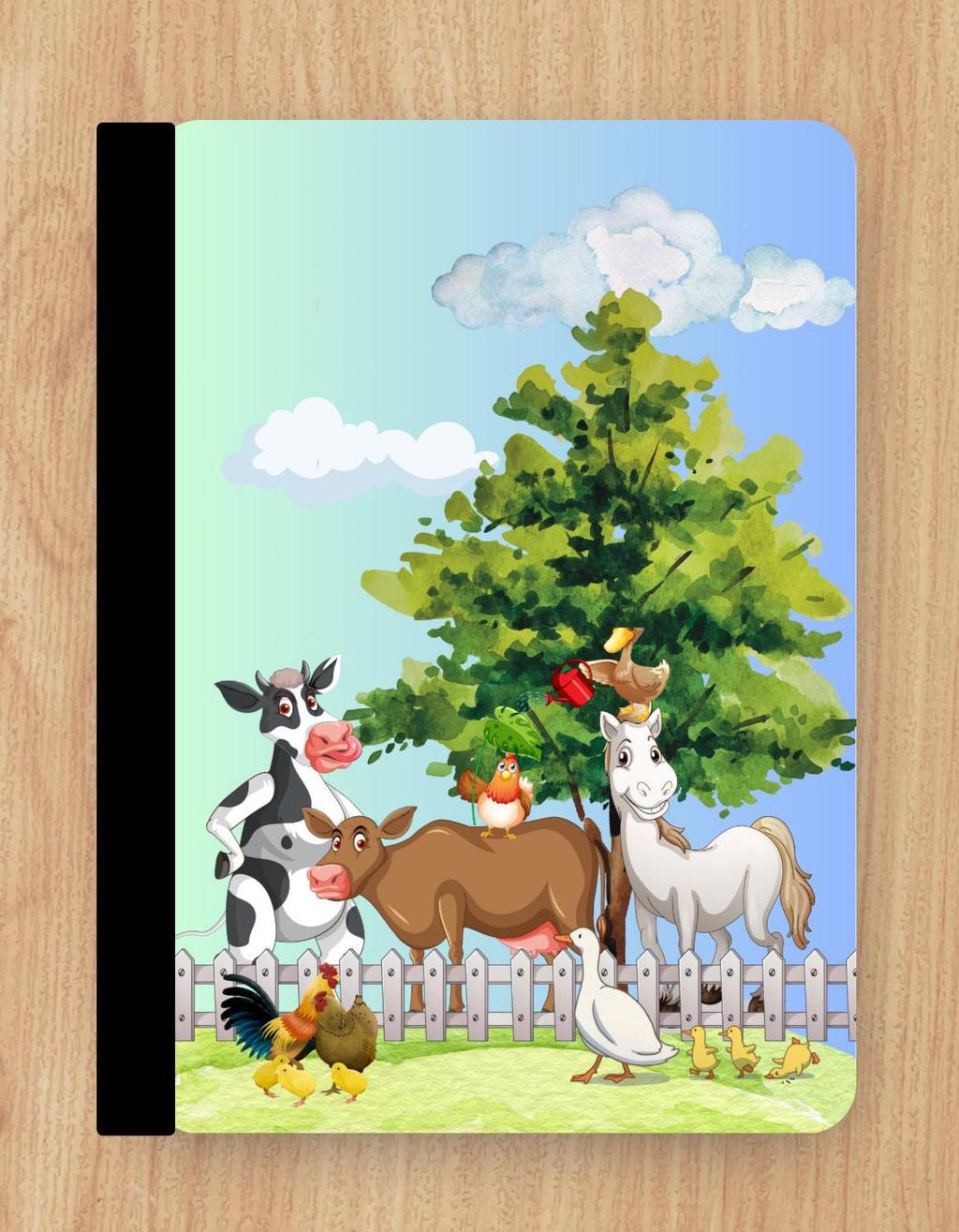 Farm Animal Composition Notebook Cover & Stickers (Digital Download)