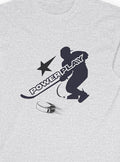 Powerplay Hockey Long Sleeve Tee | Unisex Cotton Shirt for Players, Sports Fans, Gifts, Hockey Love, Game Day Apparel