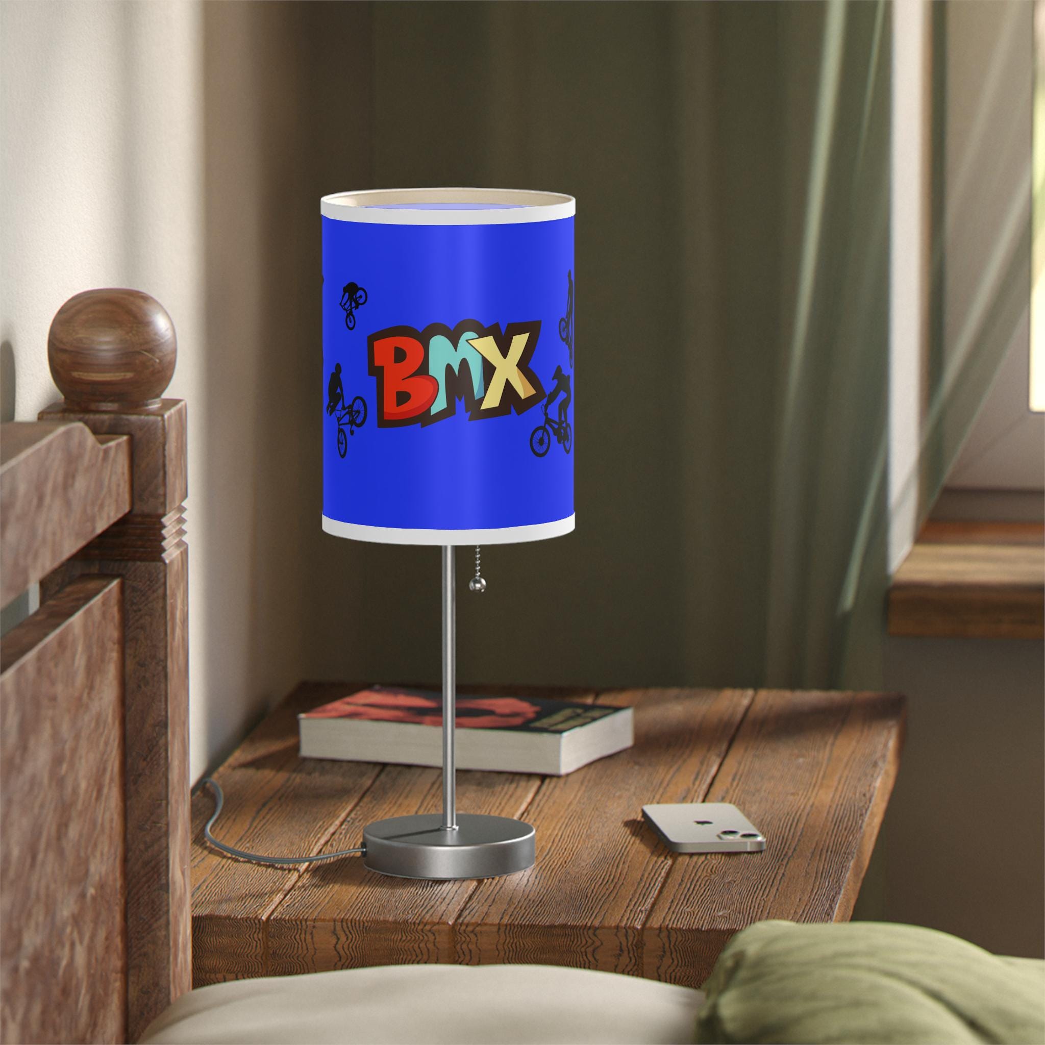 BMX Bike Lamp: Sport Themed Kids Room Decor, Unique Night Light