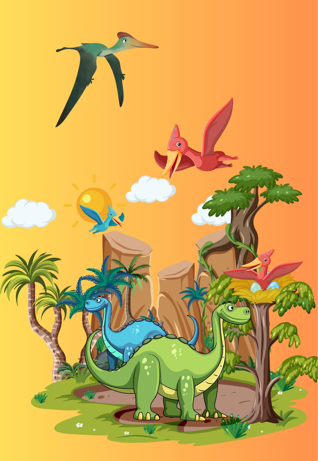 Dinosaur Composition Notebook Cover & Stickers: Printable School Supplies (Digital Download)