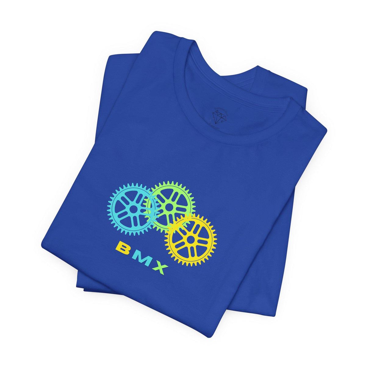 BMX Gears Unisex Tee: Cyclist Graphic Print, Casual Cotton T-Shirt