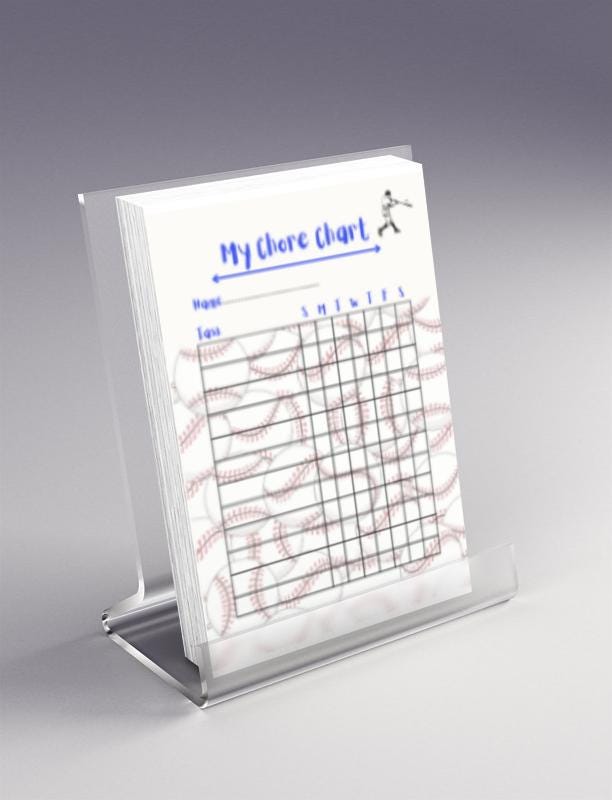 Baseball Chore Chart: Daily Task Tracker (PDF Download)