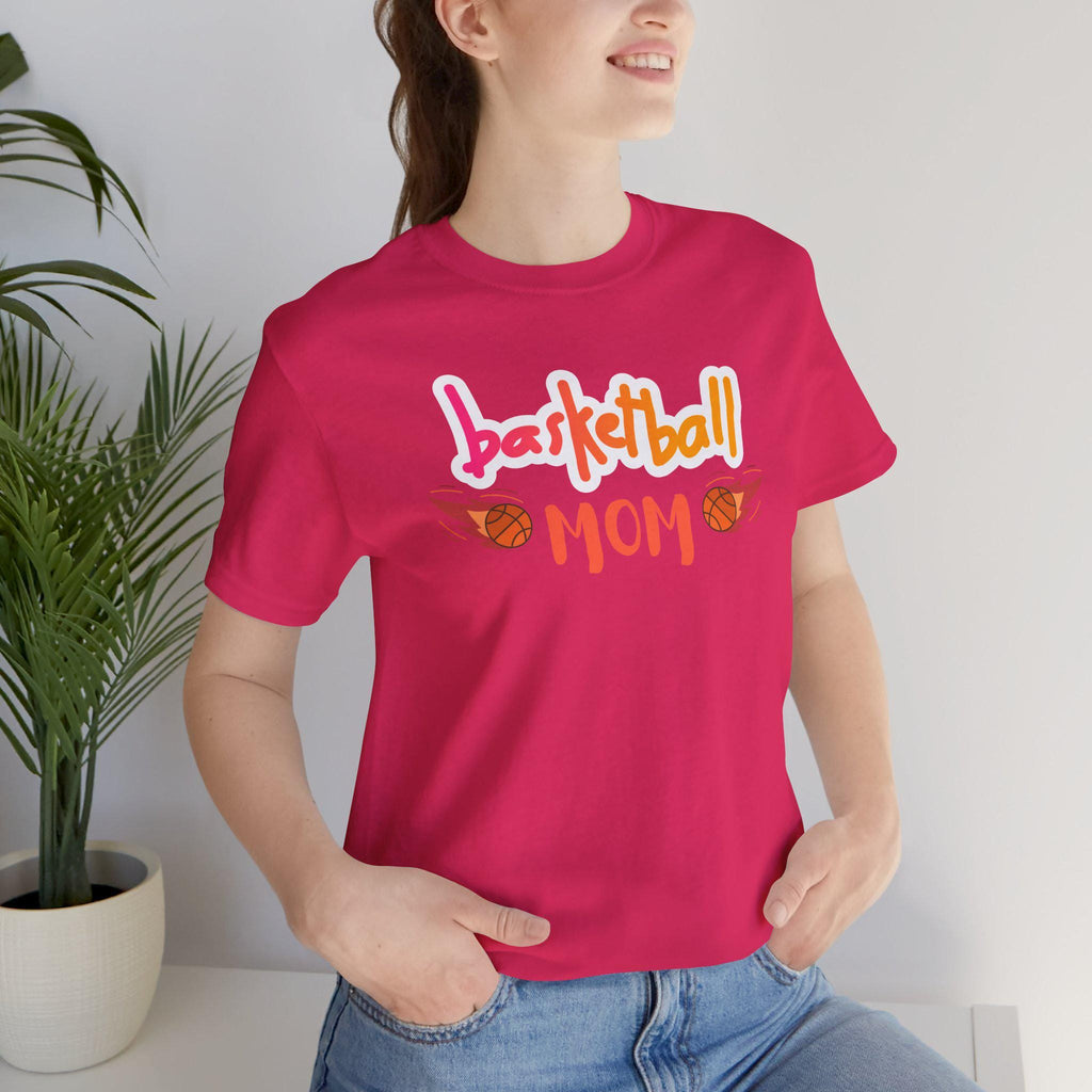 Basketball Mom Tee: Unisex Jersey Cotton Sports Shirt