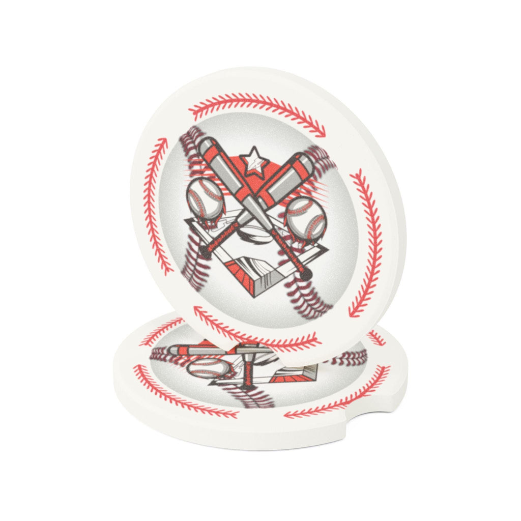Baseball Soapstone Car Coaster: Sports Fan Vehicle Accessory