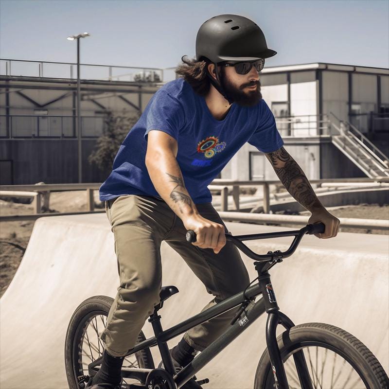 BMX Graphic T-Shirt: Unisex Cycling Style, Soft Cotton Tee