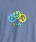 BMX Gears Unisex Tee: Cyclist Graphic Print, Casual Cotton T-Shirt