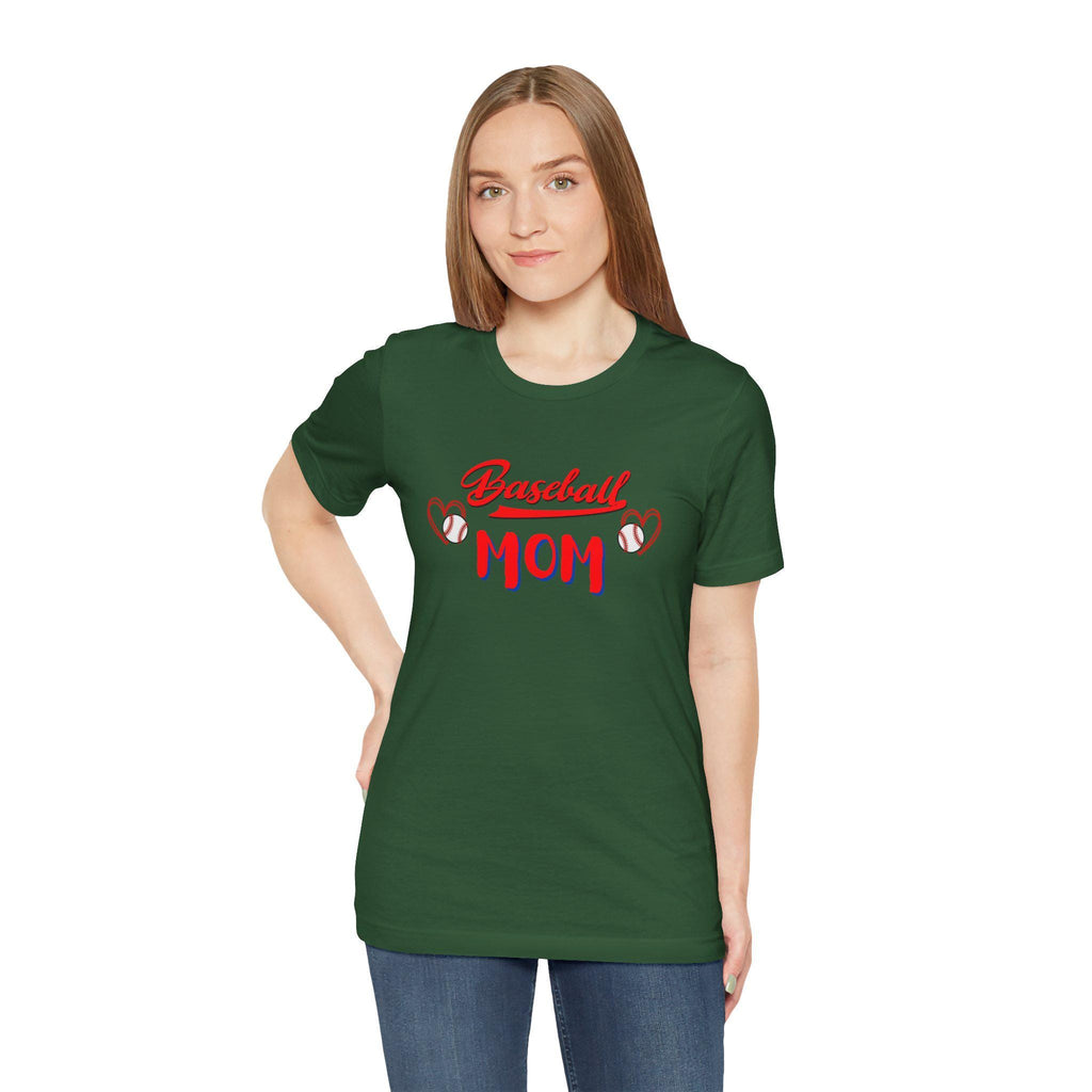Baseball Mom T-Shirt: Soft Cotton Jersey Tee for Game Days