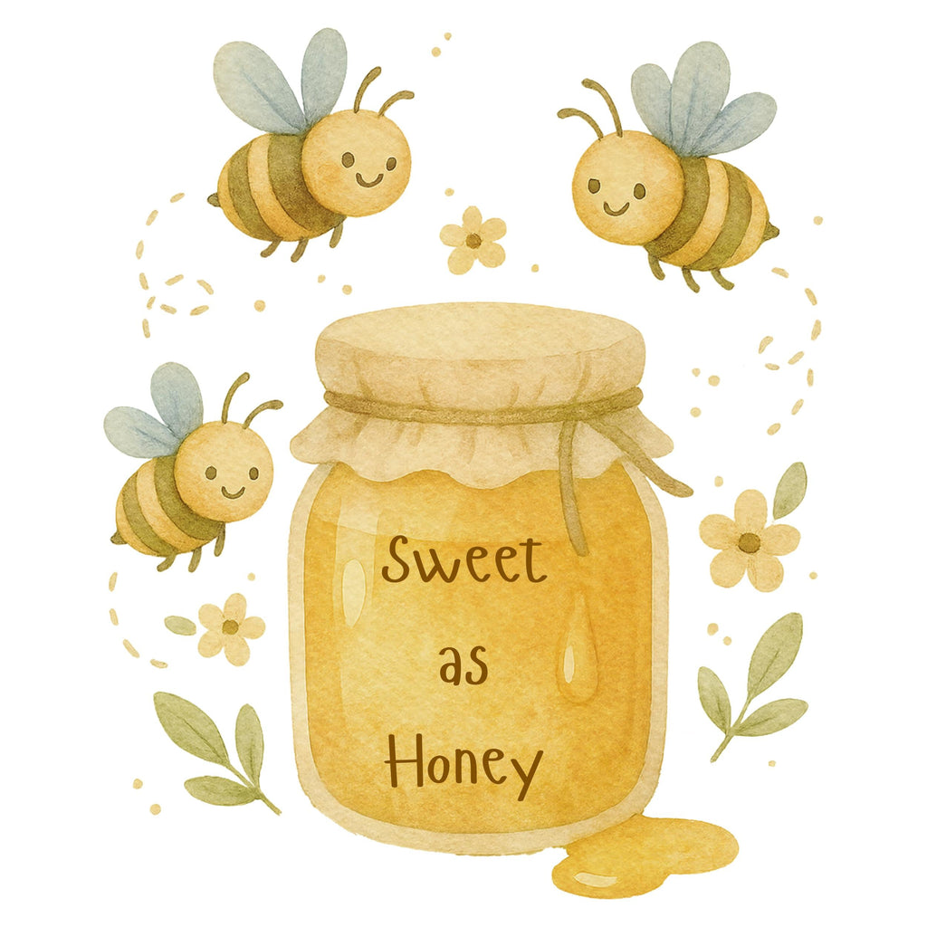 Sweet as Honey bees towel | Waffle Weave Kitchen Hand Towel