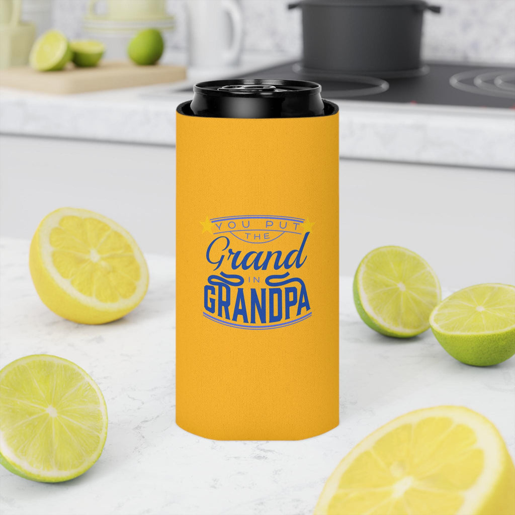 Can Cooler for Grandpa, Funny Gift for Grandfather, Outdoor BBQ Accessory, Party Favor, Beer Sleeve, Can Insulation