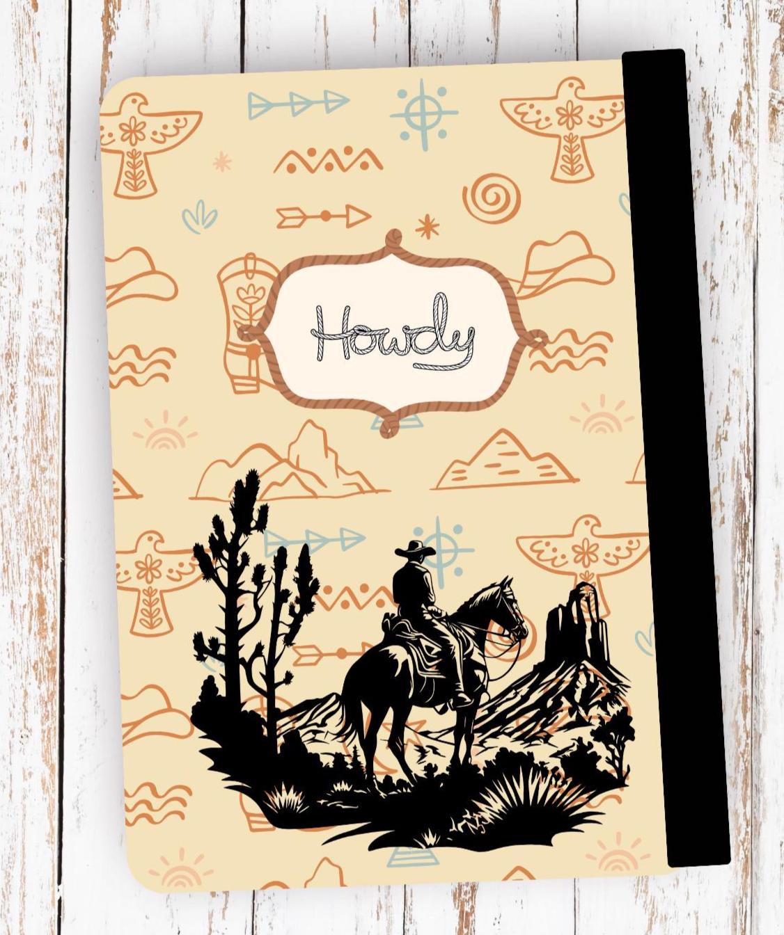 Cowboy Bundle Composition Notebook Cover, Sticker, School Supplies, Composition Note Pad, Digital Download, Western Theme