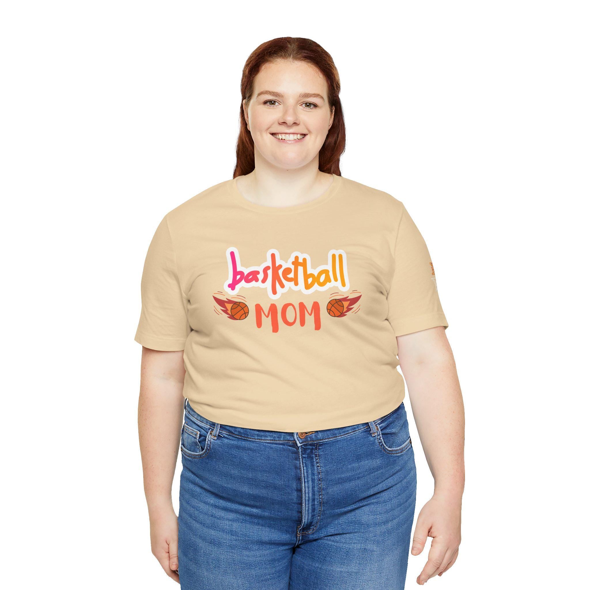 Basketball Mom Tee: Unisex Jersey Cotton Sports Shirt