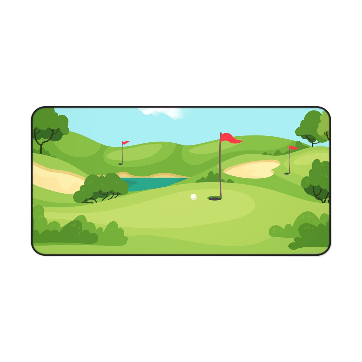 Golf Desk Mat: Personalized Workspace Decor, Nature Landscape